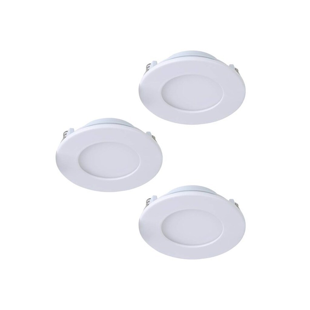 EGLO FUEVA-Z SMART indbygningsspot Ø85 mm, hvid, 3-pak