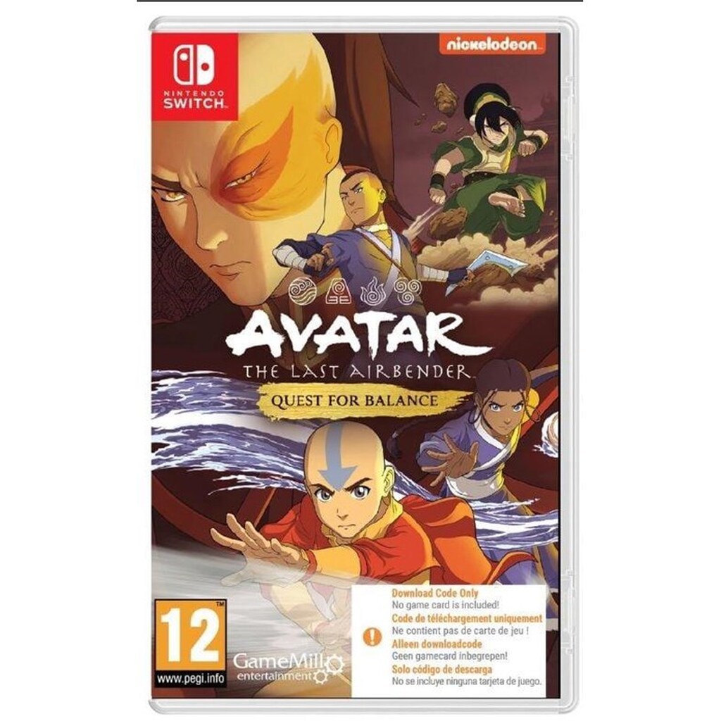 Avatar: The Last Airbender - Quest for Balance (Code in a Box) - Nintendo Switch - Action