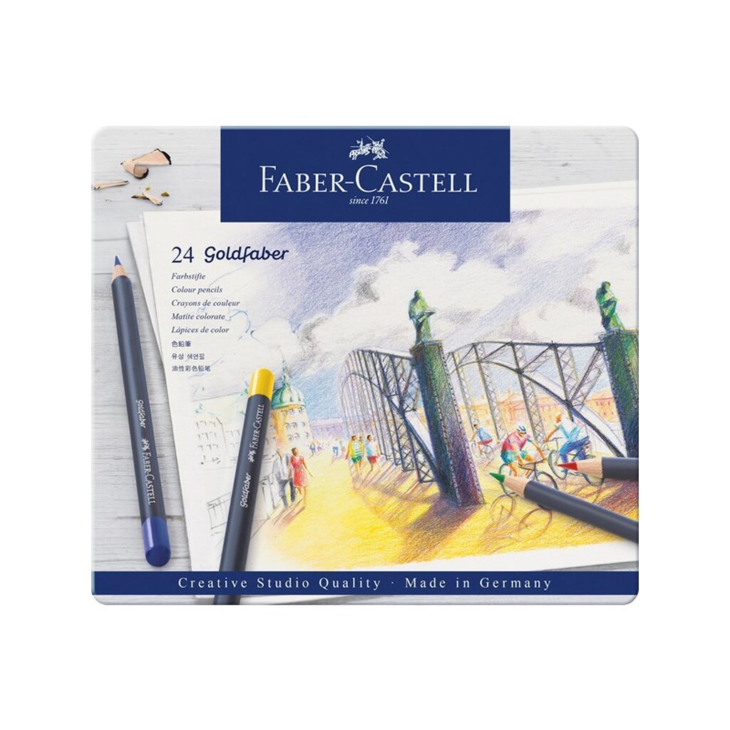 Faber-Castell Goldfaber Perm. Tin 24 ass
