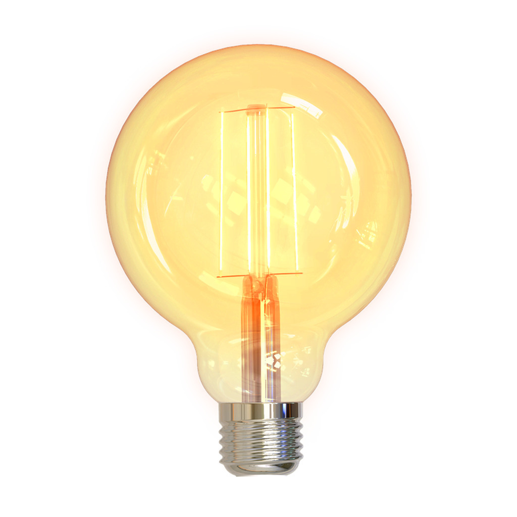 Deltaco LED glødepære, E27, Wi-Fi 2,4 GHz, 5,5 W, 470 lm