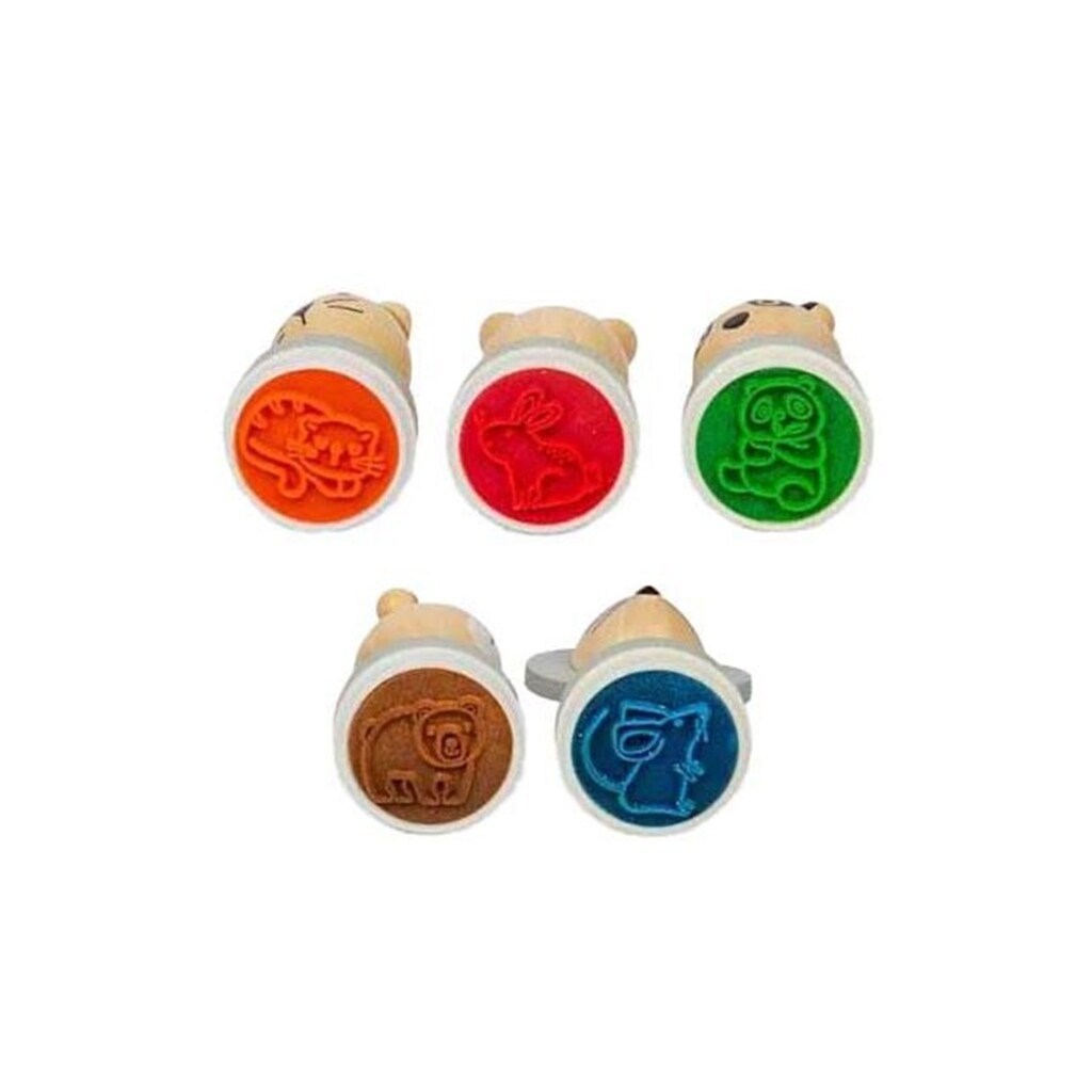 Bigjigs Wooden Stamps 5pcs.
