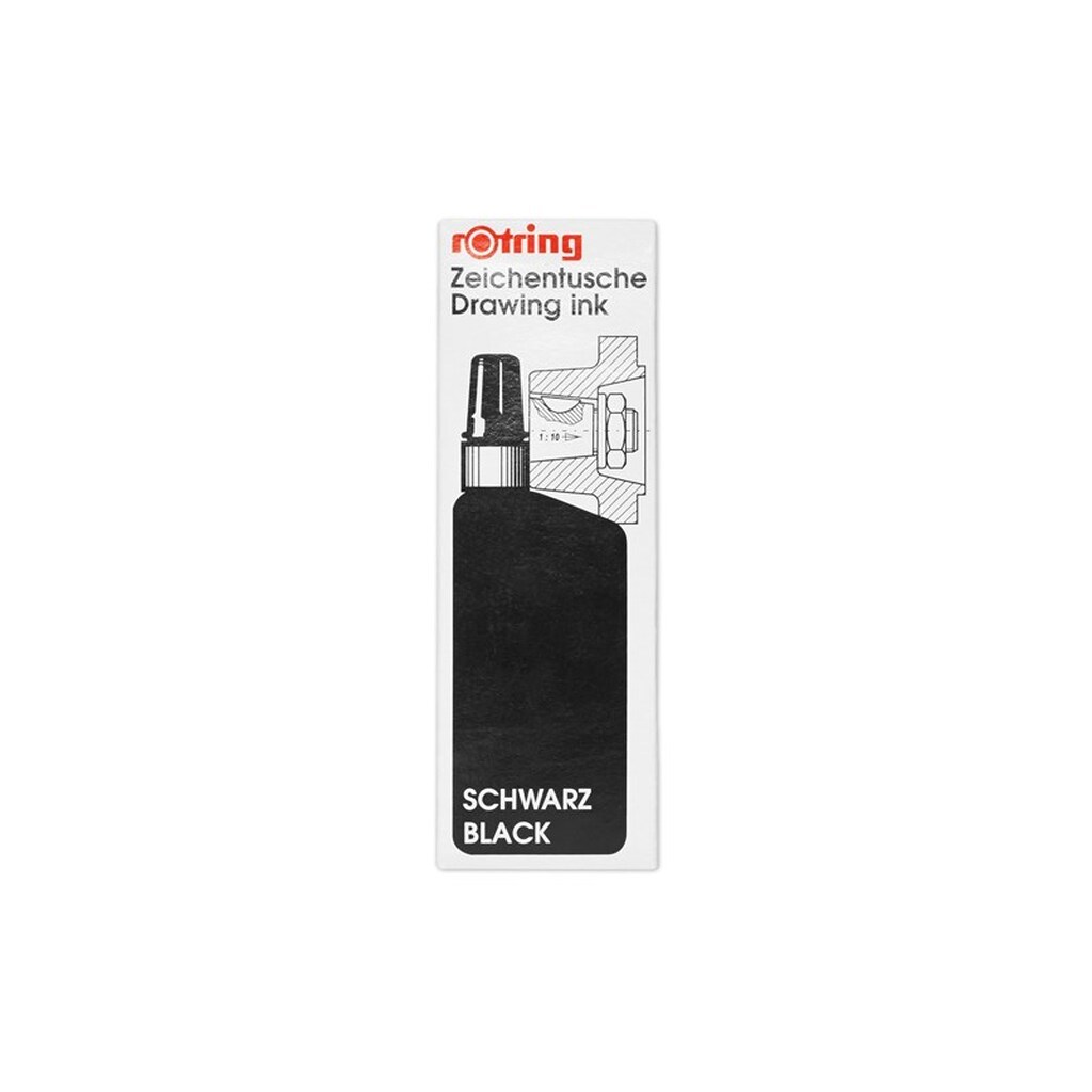 Rotring rOtring Isograph Flaske flydende blæk | Sort | 23 ml fyldepenneblæk