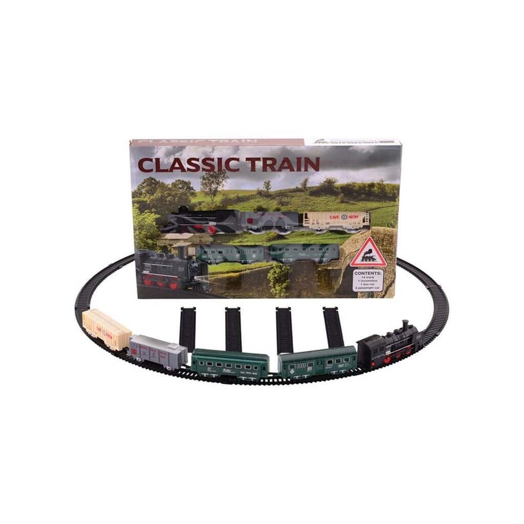 Johntoy Steam Train Playset 19 pieces.