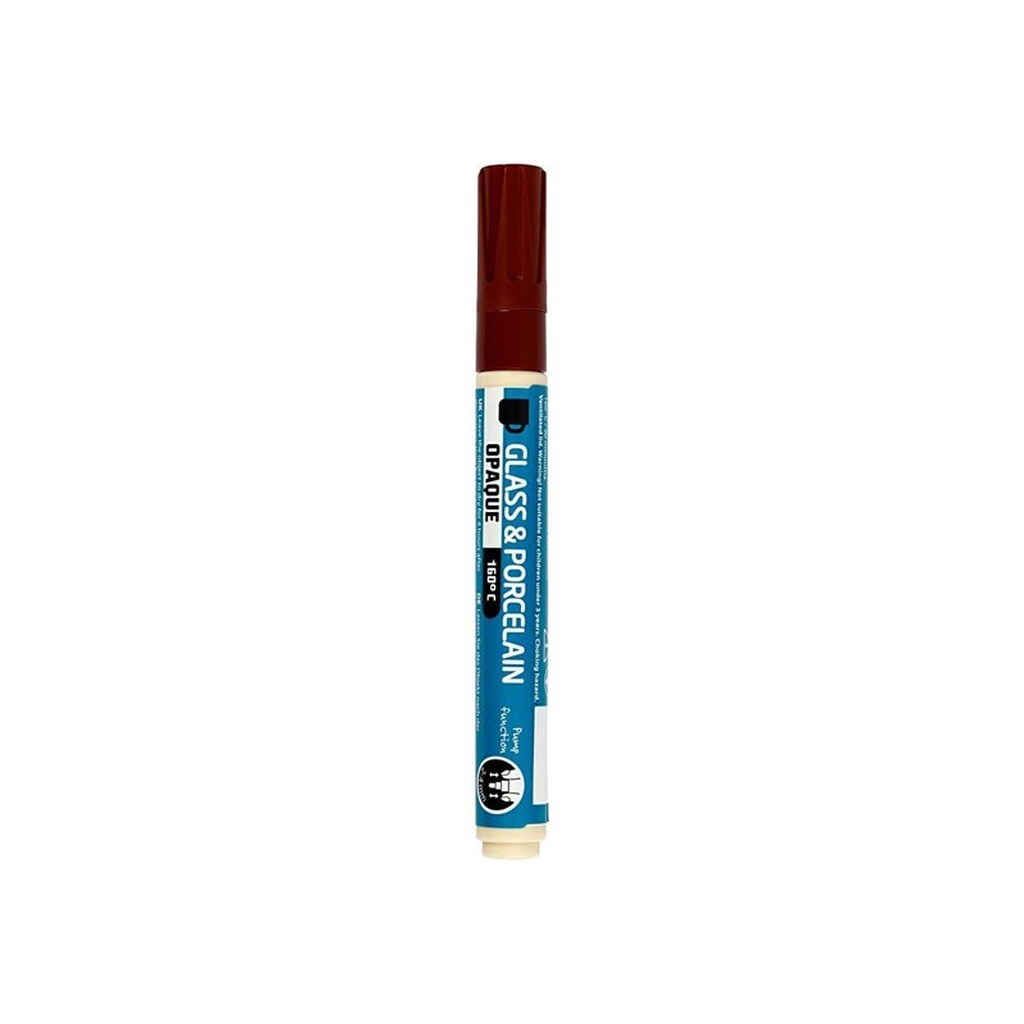 Creativ Company Glass and Porcelain Pen Opaque - Brown