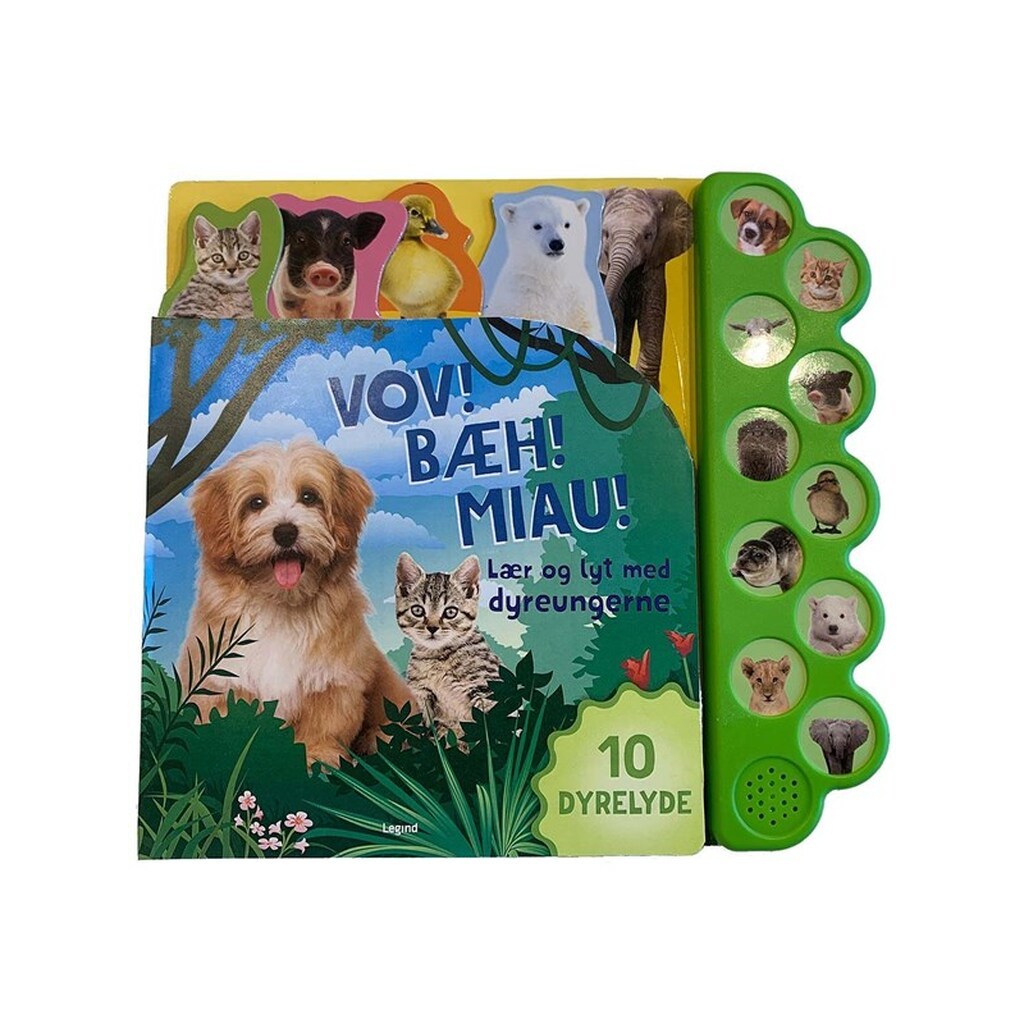 Lær og lyt med dyreungerne - Børnebog - Board books