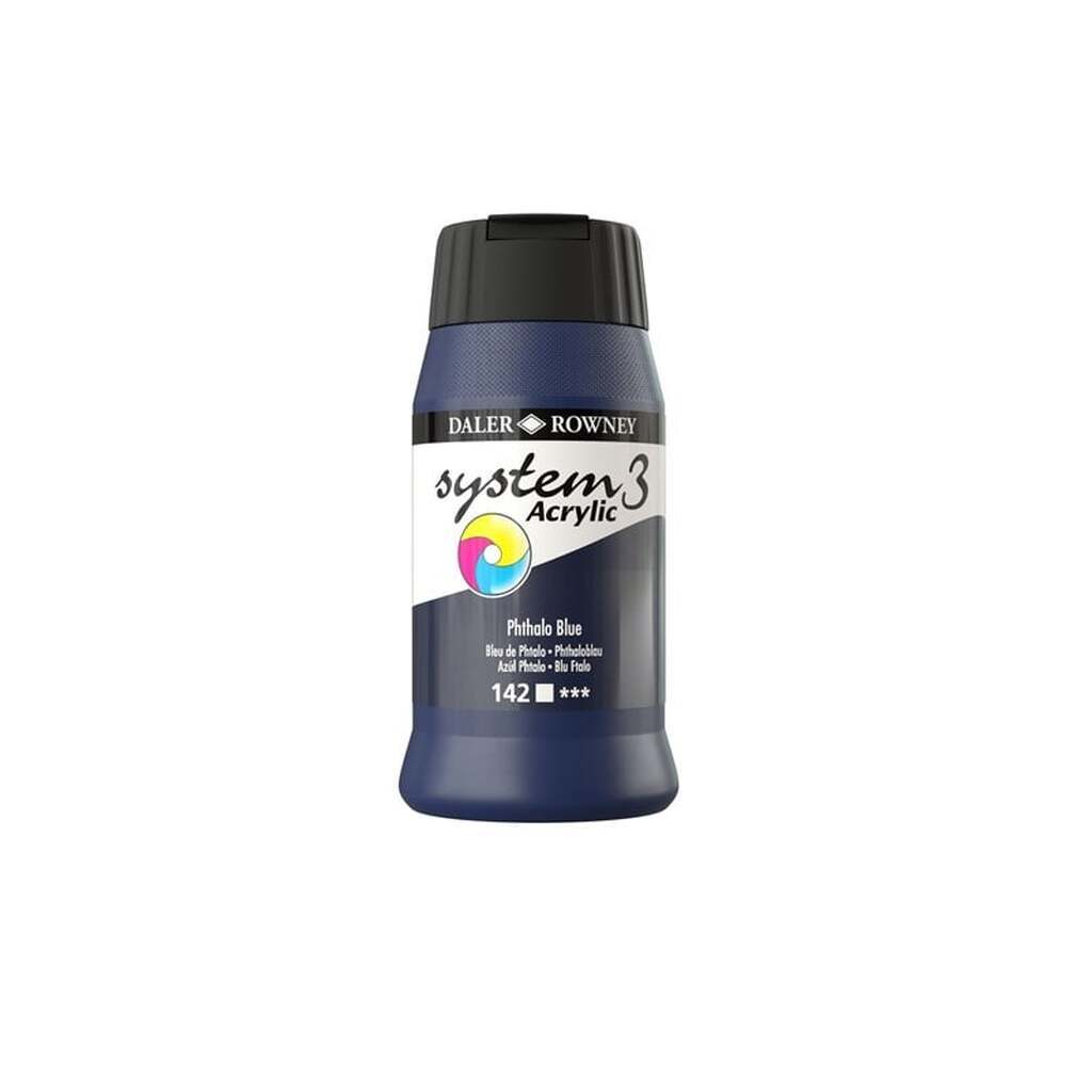 Daler-Rowney System3 500 ml Phthalo Blue