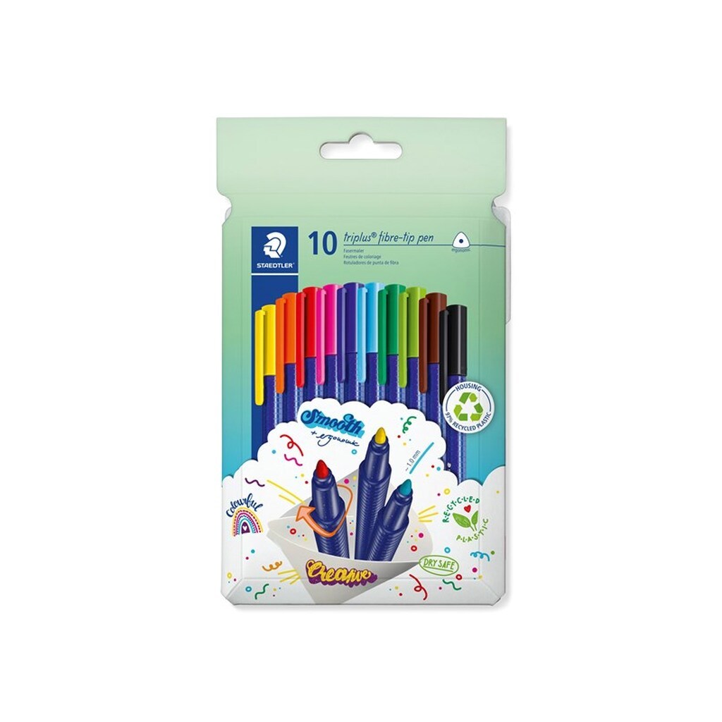Staedtler TRIPLUS COLOR rPP 1,0MM 10 ASS