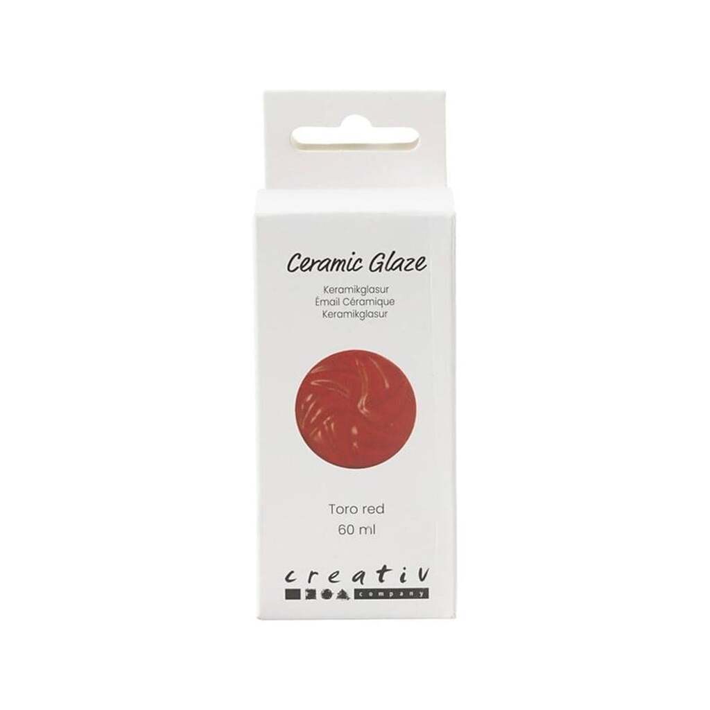 Creativ Company - Ceramic Glaze 984-1101 C Opaque Toro Red - 60ml