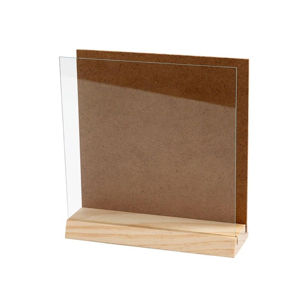 Creativ Company Wooden 3D Plate with Glass 15x15cm