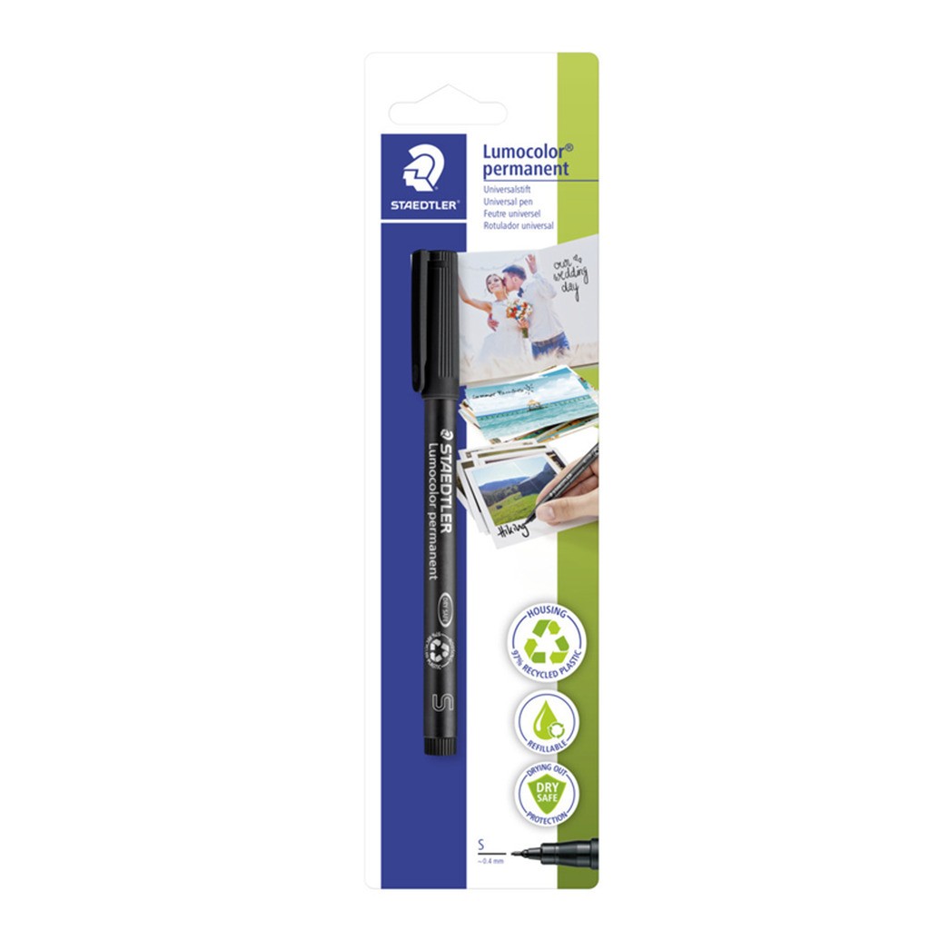 Staedtler Lumocolor Perm S 0.4 mm Sort 1/Bk