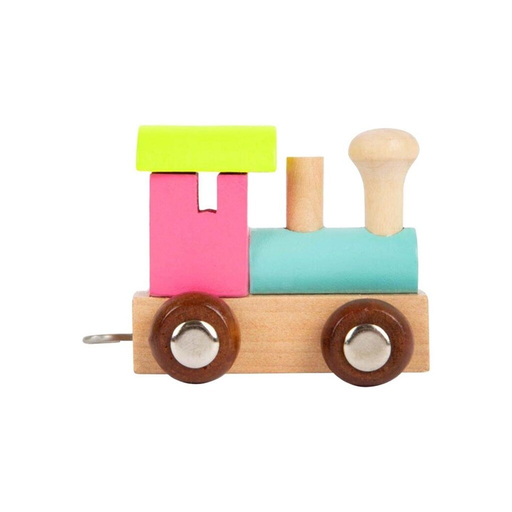 Small Foot - Wooden Letter Train Locomotive Colored