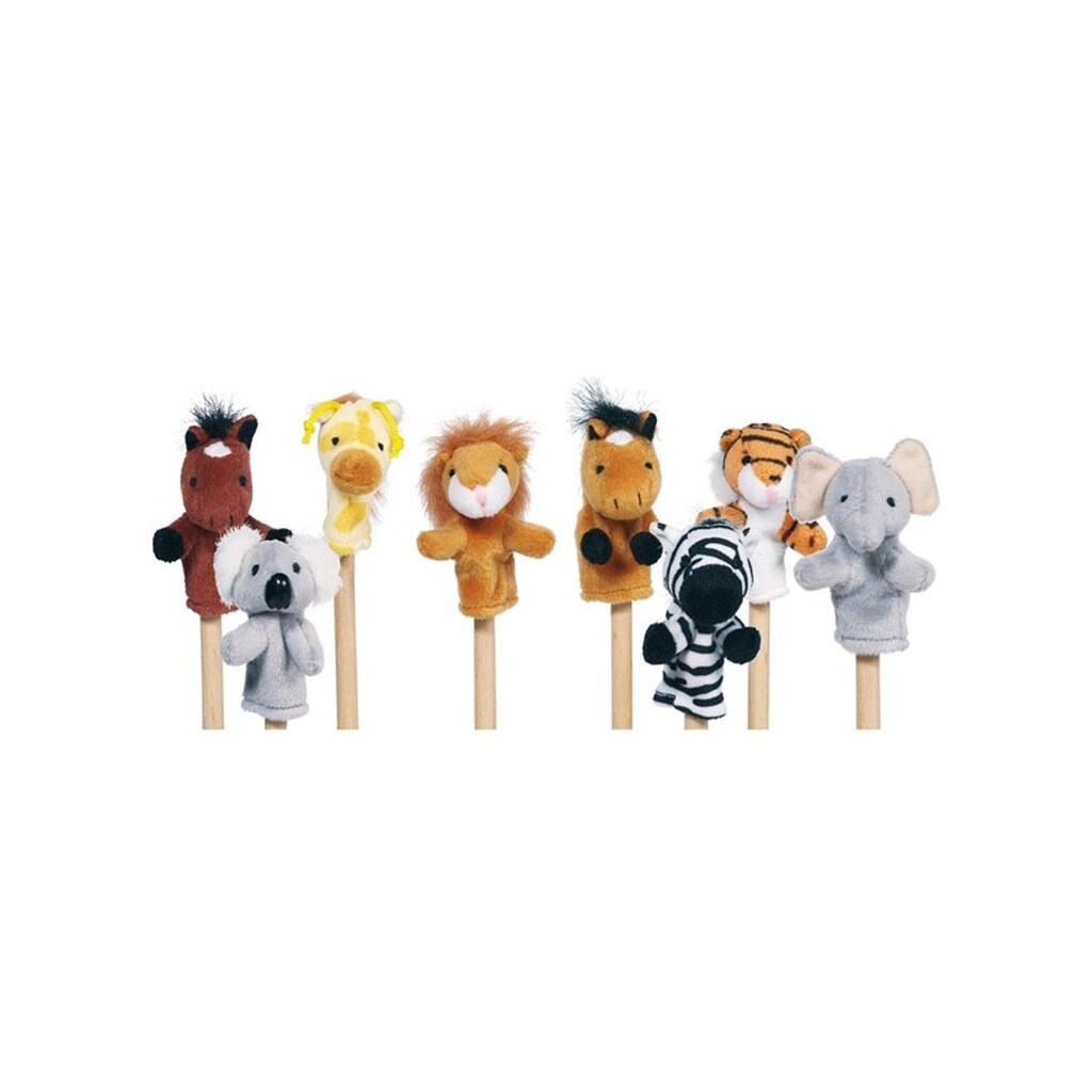 Goki Finger Puppet Wild Animals set of 8
