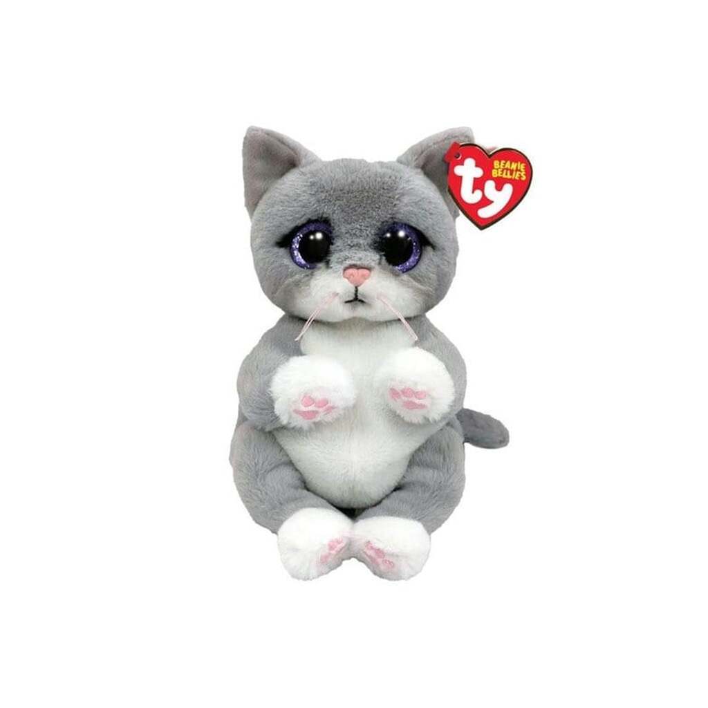 Ty Beanie Babies Bellies Morgan Gray Cat 15cm