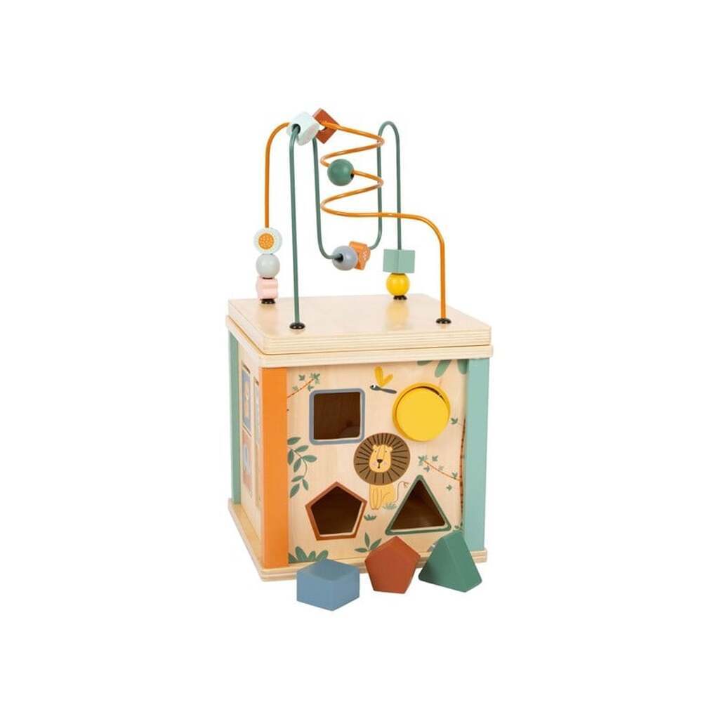 Small Foot - Wooden Activity Cube and Motor Skills Spiral Safari