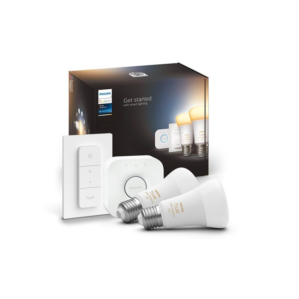 Philips Hue White Ambiance A60 E27 1100 Lumen - Starter Kit med 2 pærer