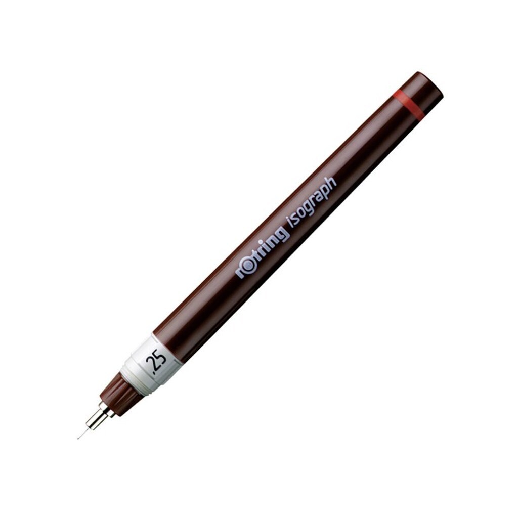 Rotring rOtring Isograph Teknisk Tegning Pen | 0,25 mm | Genopfyldelig fineliner pen