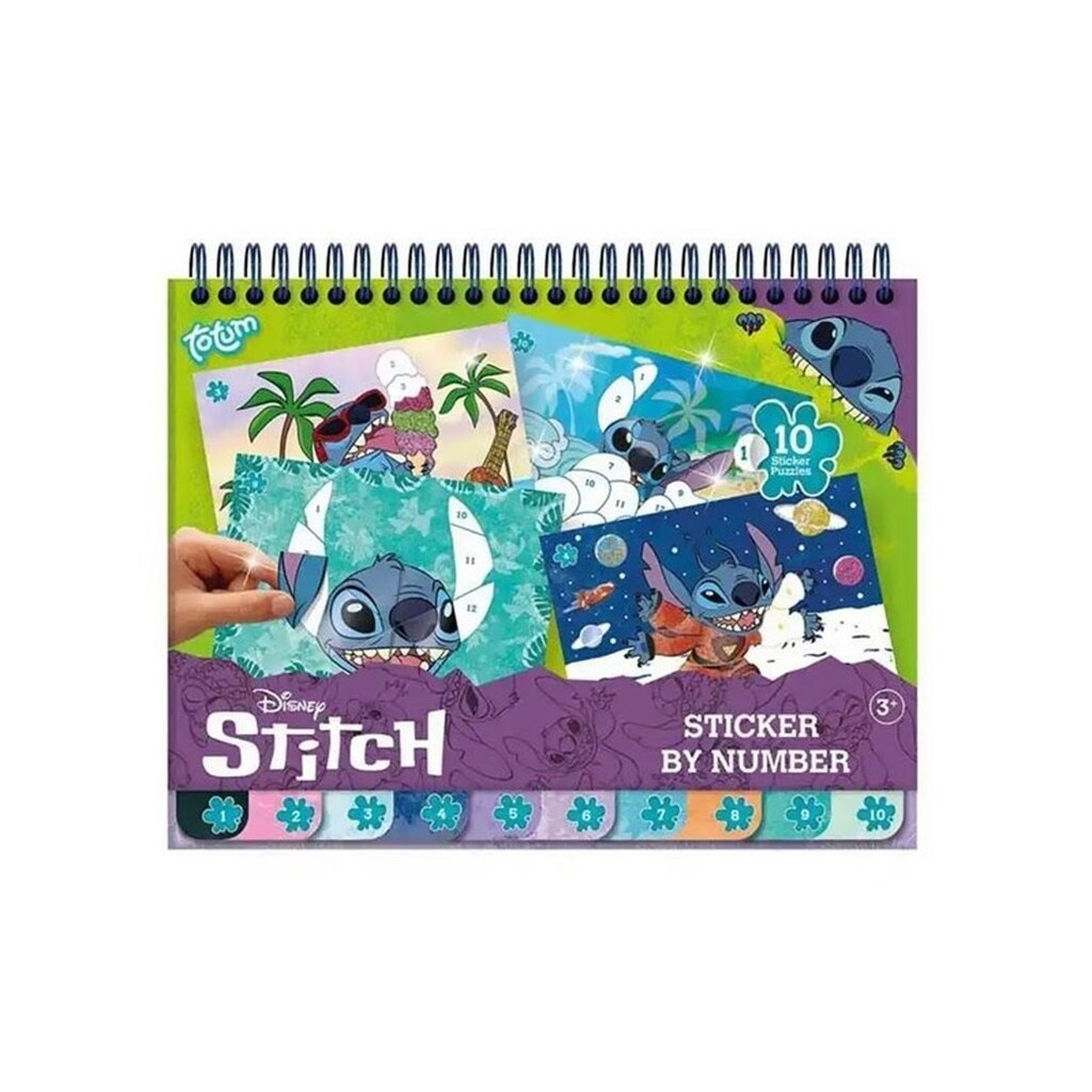 Totum DISNEY STITCH Sticker by Number blok