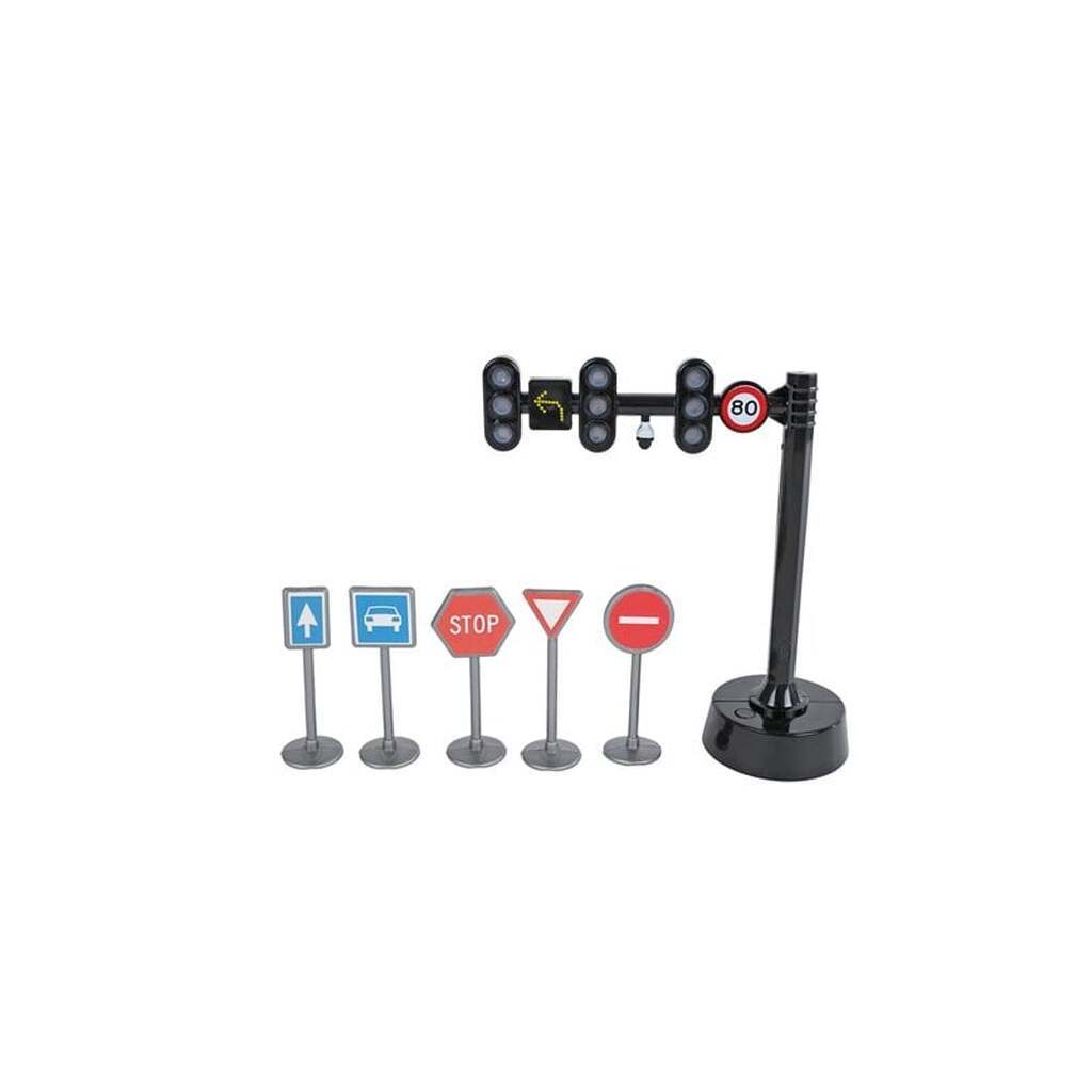 Pocket Money Trafiklys med Lys og Lyd og Færdselsskilte