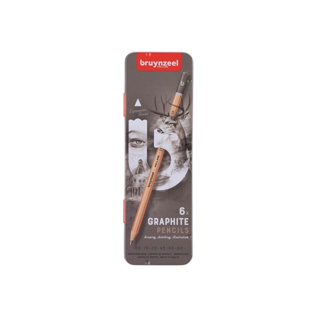 Bruynzeel Expression Graphite Pencils 6 pcs.