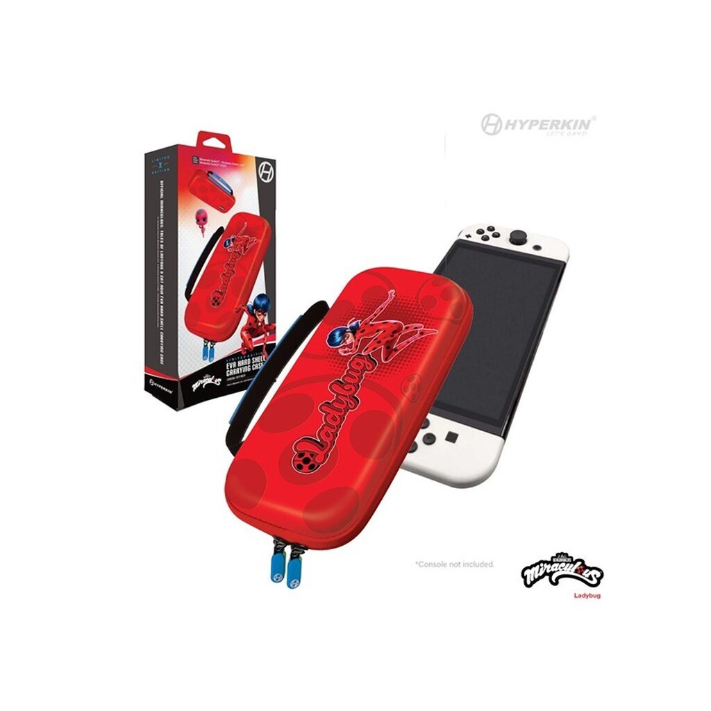 Hyperkin Official Miraculous EVA Hard Shell Carrying Case - Miscellaneous Taske - Nintendo Switch
