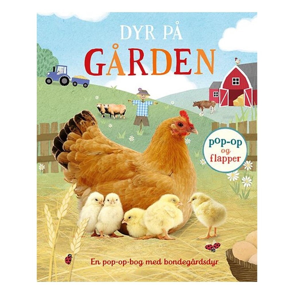 SØDE POPPER: Dyr på gården - Børnebog - Papbog