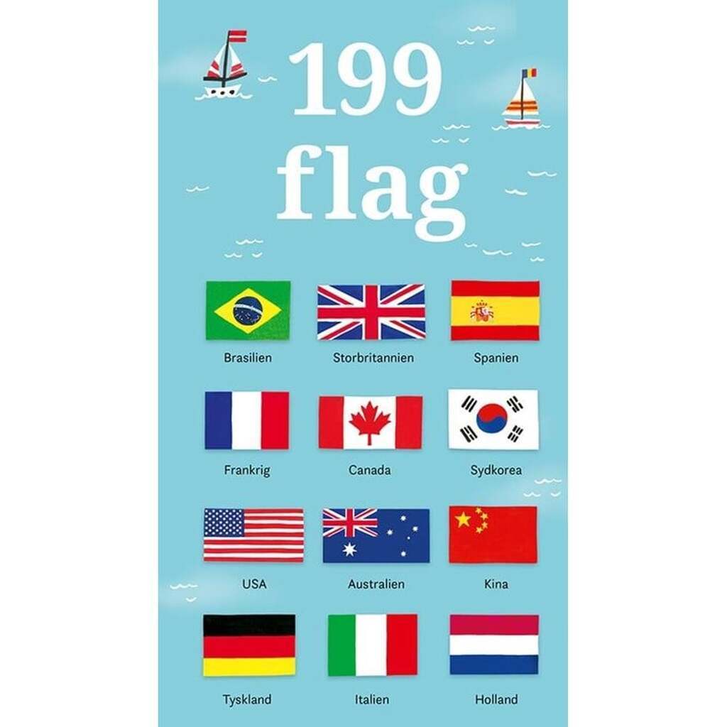 199 flag - Børnebog - Papbog
