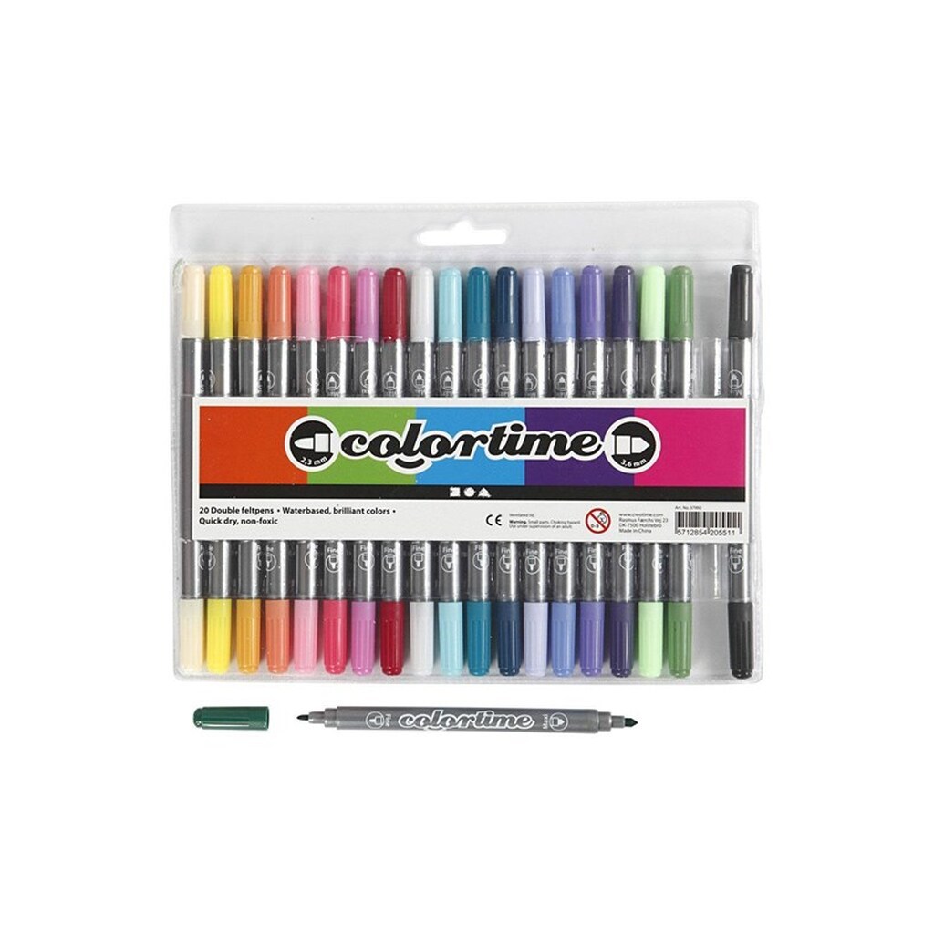 Creativ Company Double-sided pens - Extra colors 20pcs.