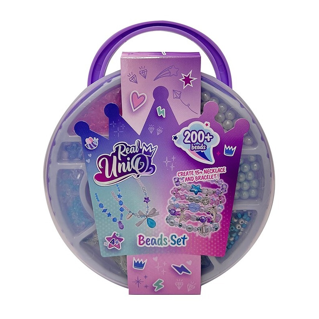 Real UniQ Beads Set Round Carry Case