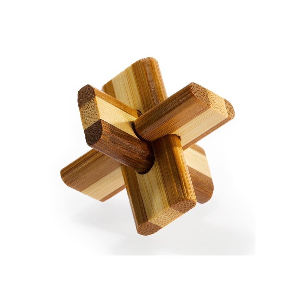 Eureka 3D Bamboo Brain Puzzle Doublecross