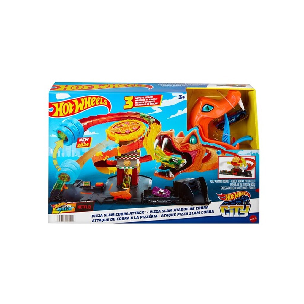 Hot Wheels City Pizza Slam Cobra Attack Playset