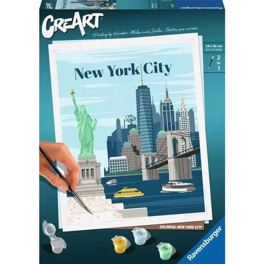 Ravensburger CreArt Painting by Numbers - Colorful New York