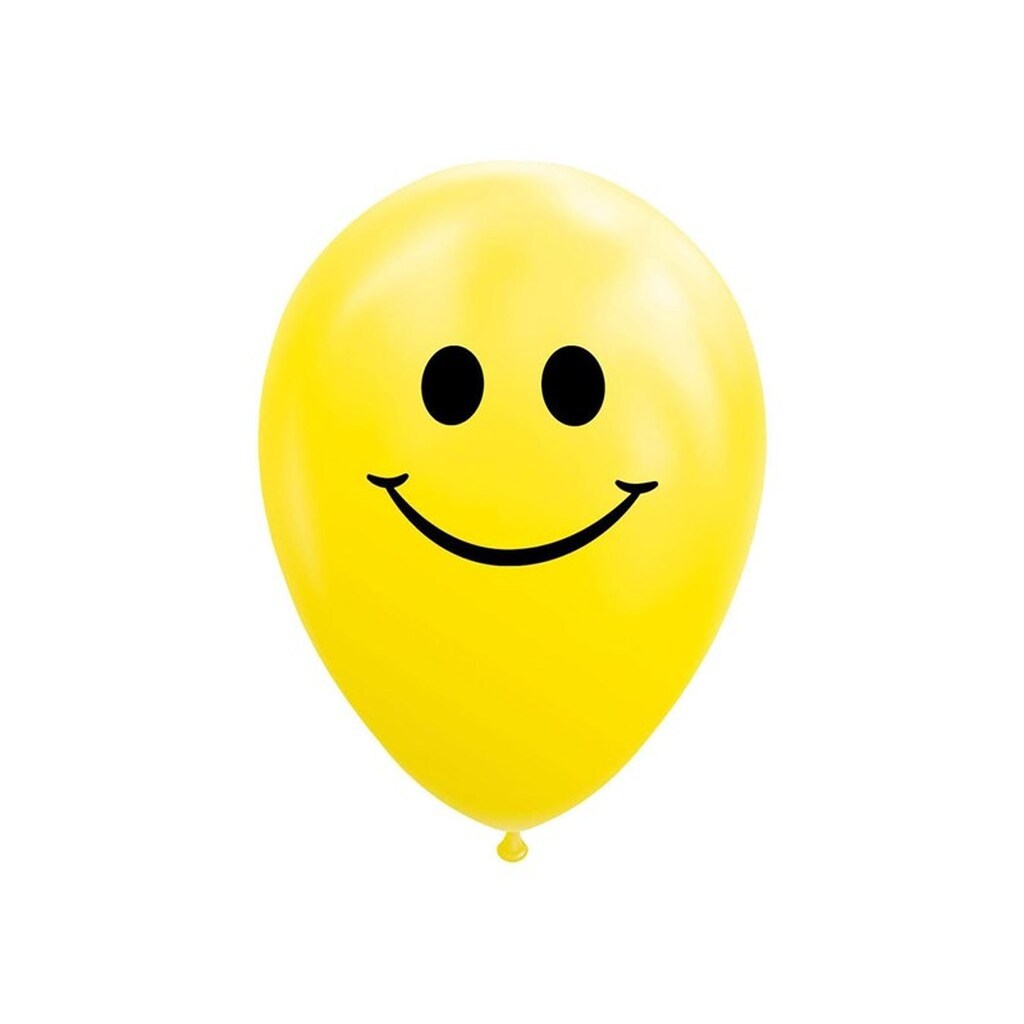 Globos Balloons Smile Yellow 30cm 8pcs.