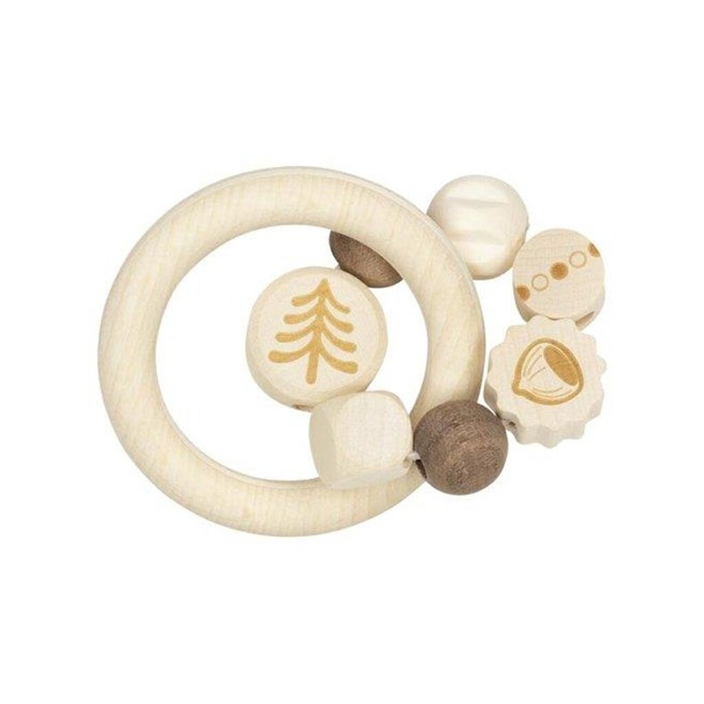 Goki Wooden Gripping Ring Hedgehog