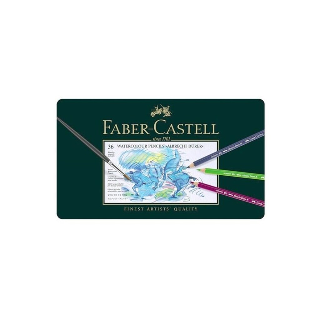 Faber Castell - Albrecht Dürer Watercolor colored pencils - Metal box with 36 pcs