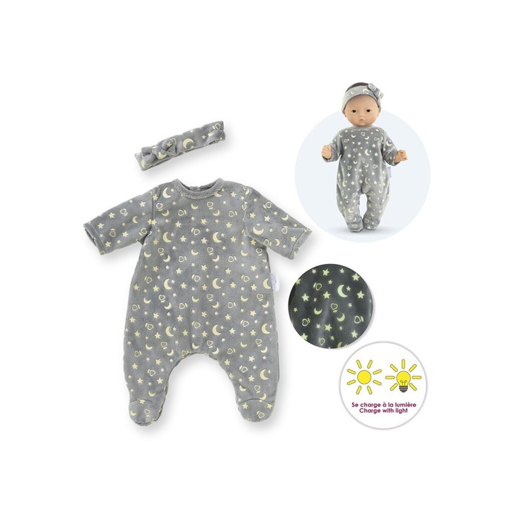 Corolle Doll Pyjama and Headband 30cm - Glow in the Dark
