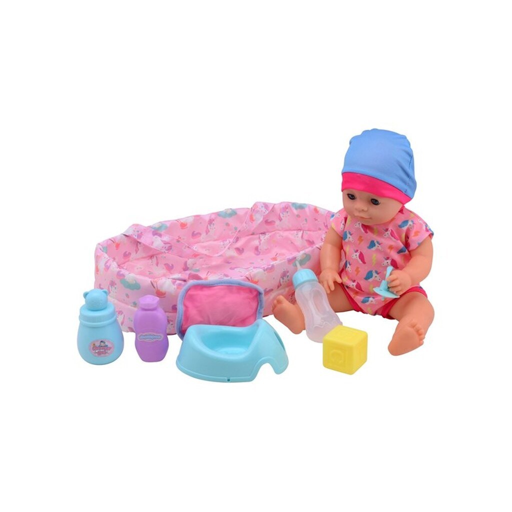 Baby Rose Drinking and Peeing Baby Doll 35cm