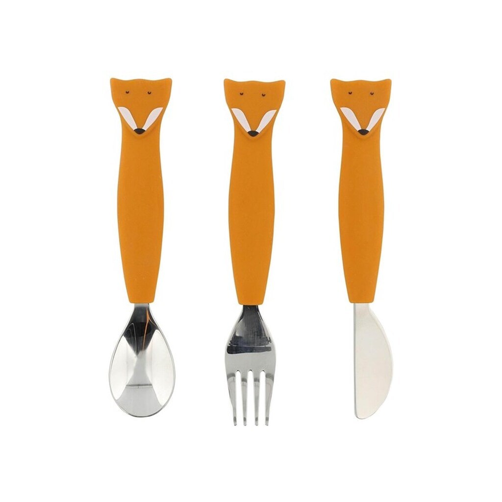 Trixie Baby Silicone Dining Set - Mr. Fox 3st.