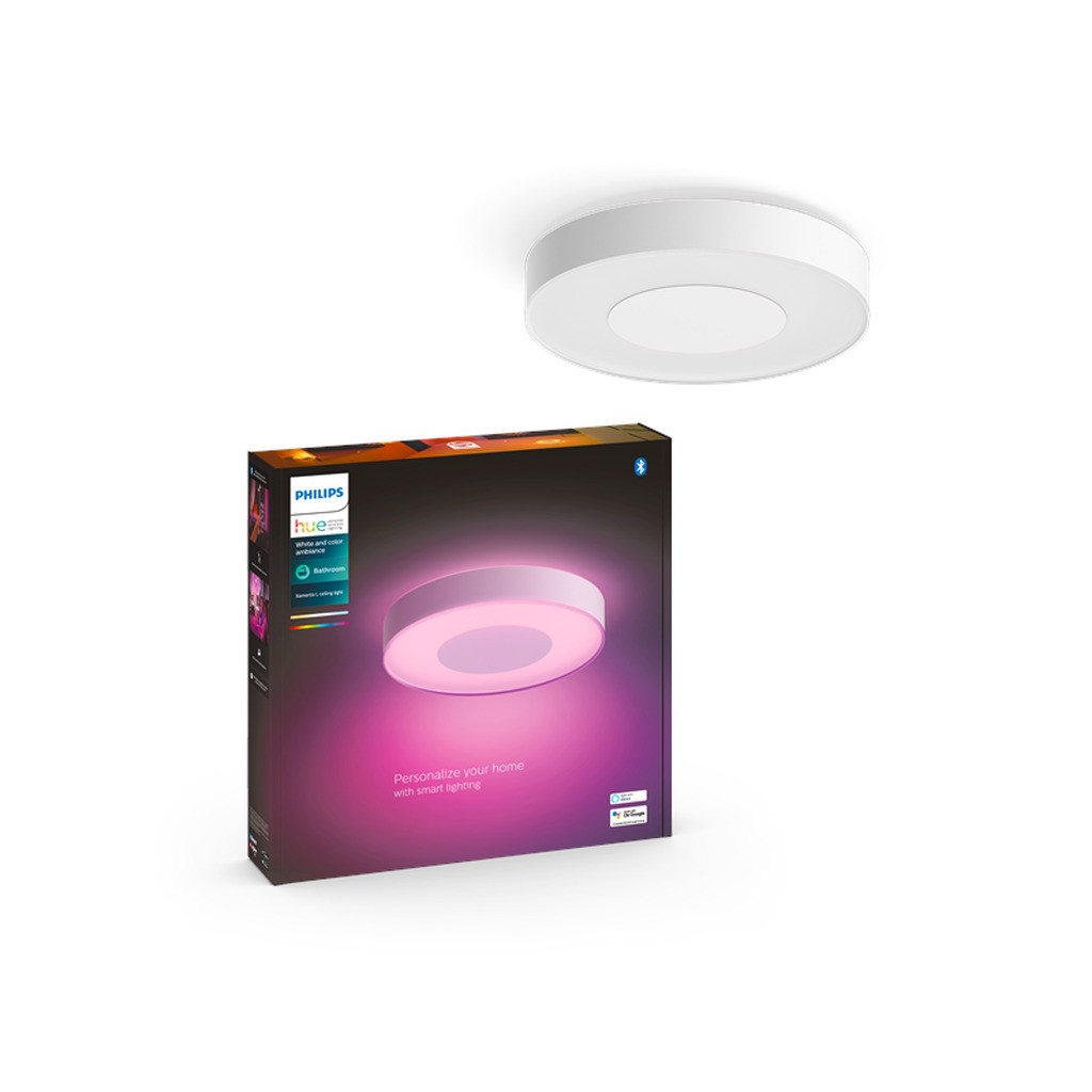 Philips Hue Xamento Stor Loftlampe til badeværelse - Hvid