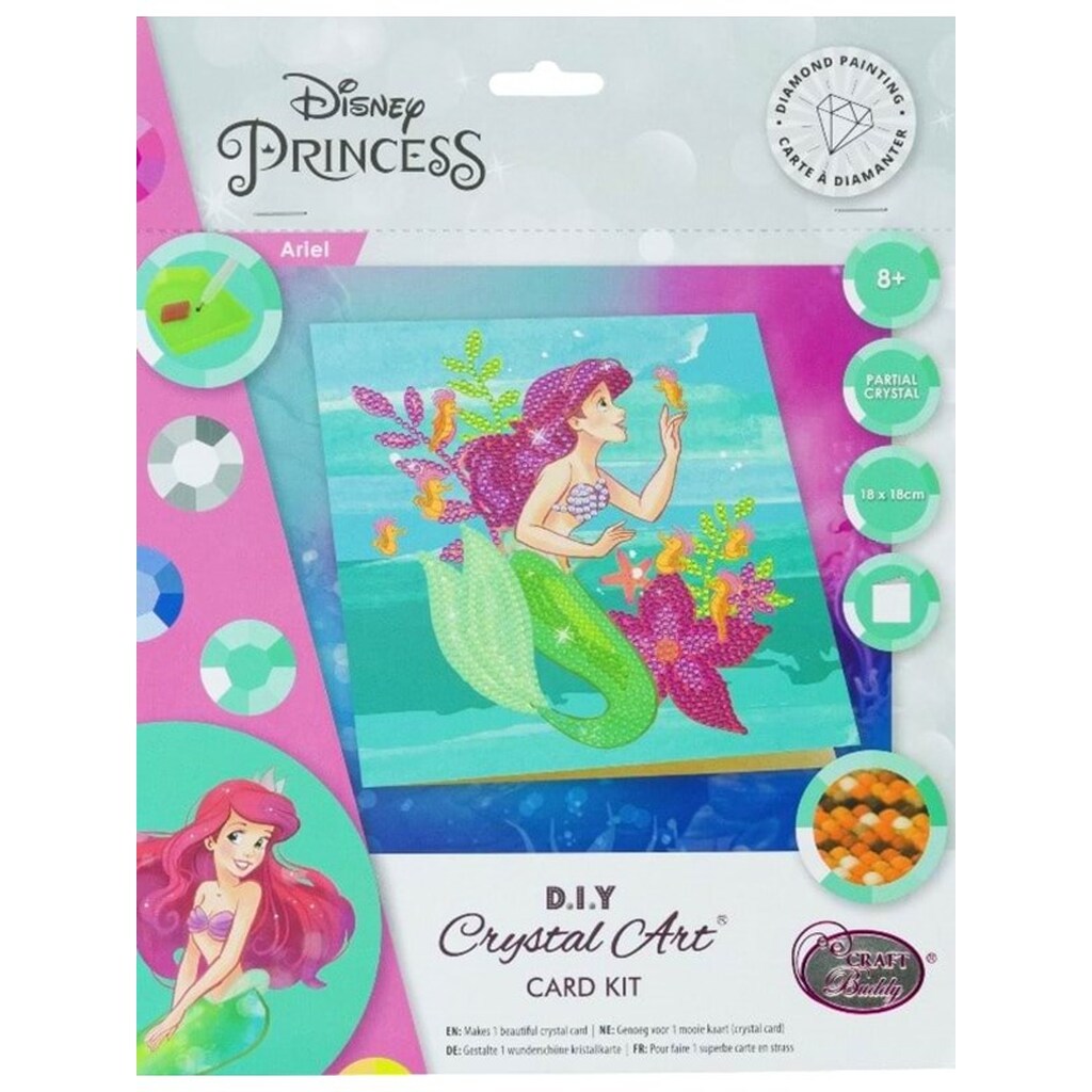 Craft Buddy Ariel 18x18cm Crystal Art Card