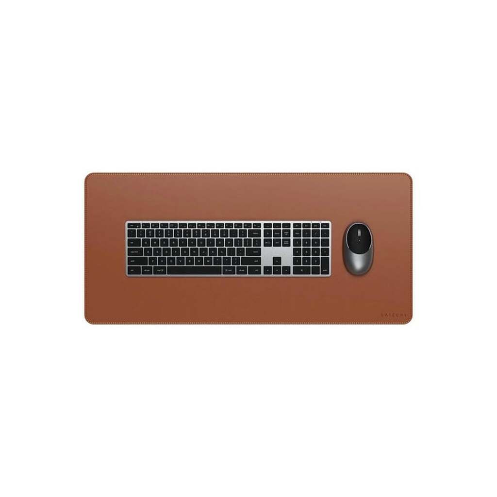Satechi Vegan-Leather Premium Desk Mat - Brown