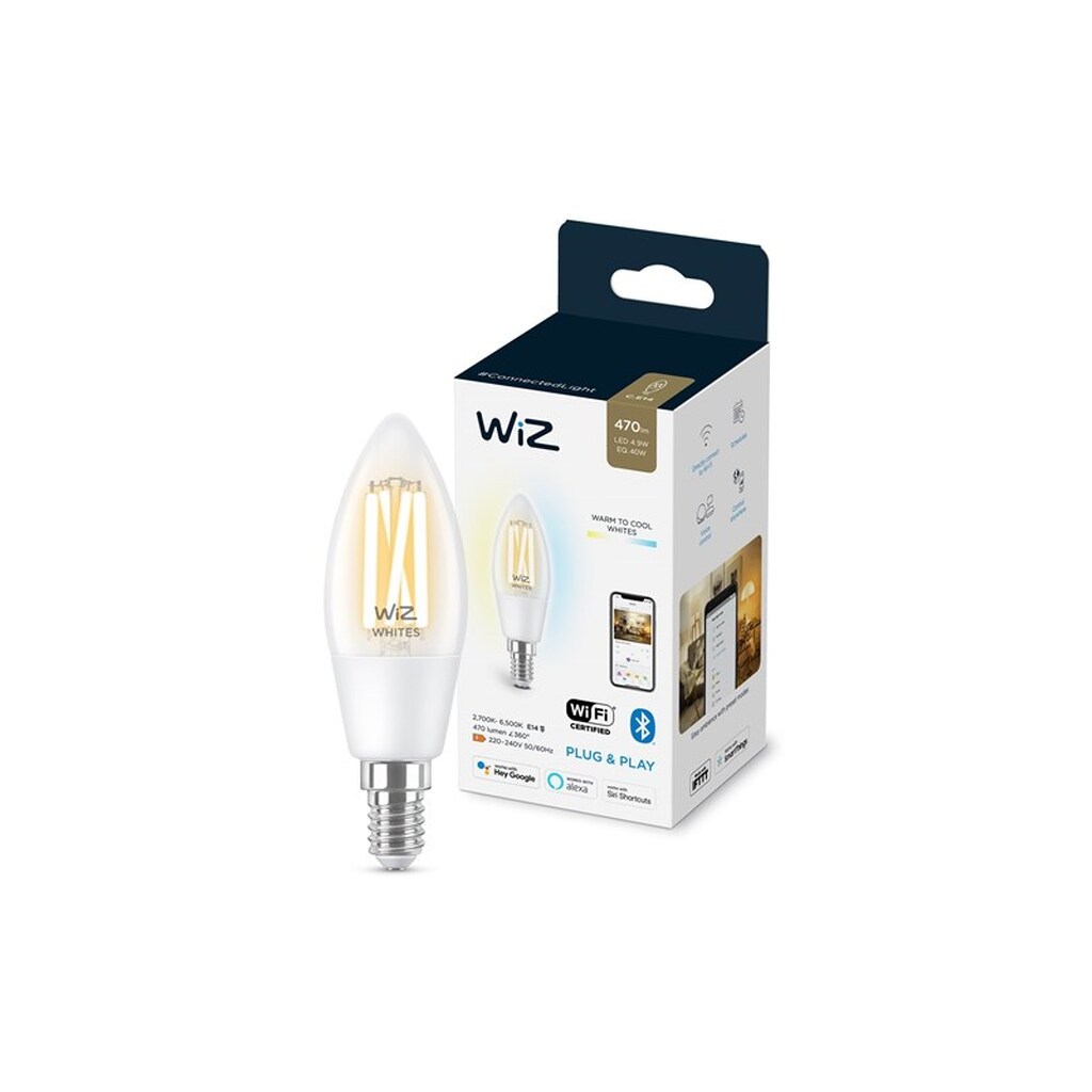 WiZ Filament kerte E14, klar