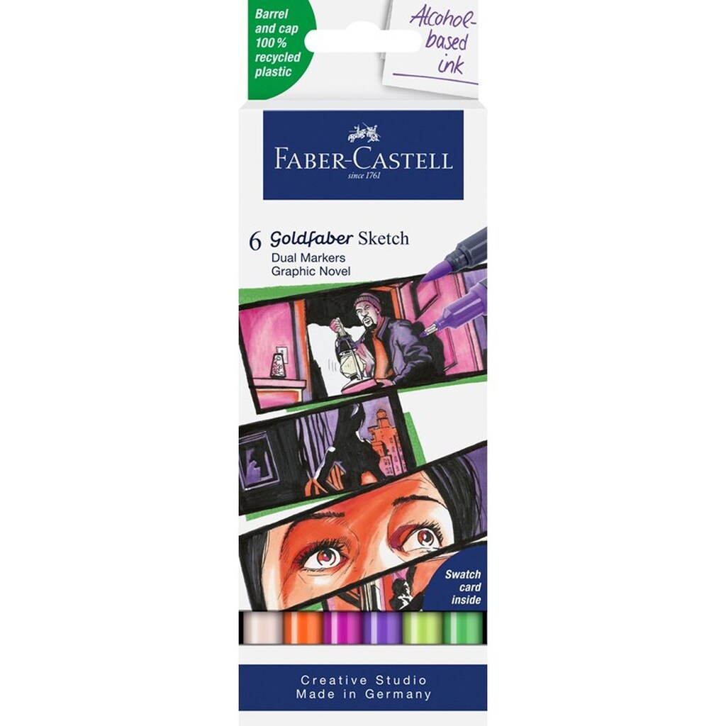 Faber-Castell Goldfaber Sketch marker Graphite Novel 6 ass