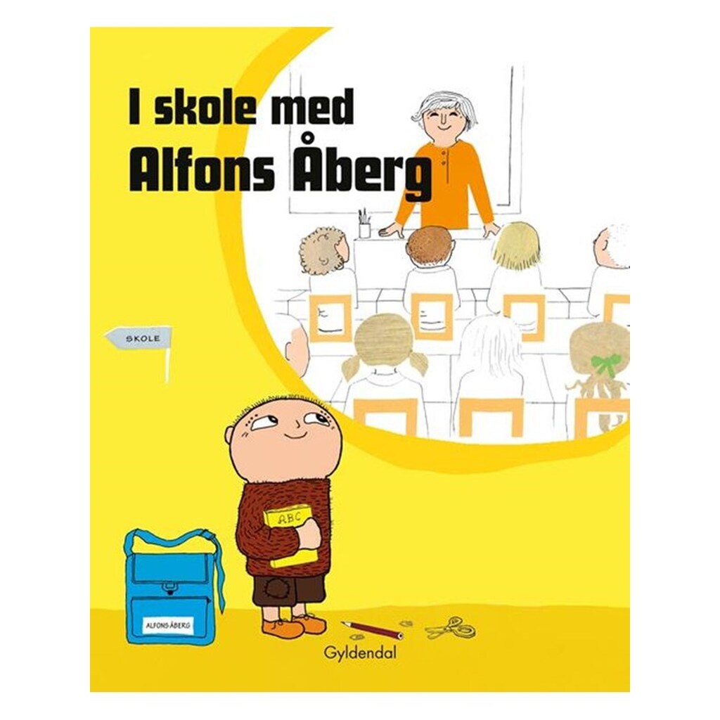 I skole med Alfons Åberg - Børnebog - Hardcover