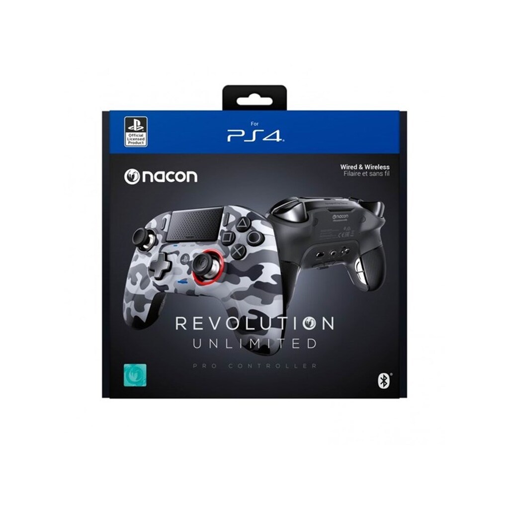 NACON Revolution Unlimited Pro Controller - Camo Grey - Wireless Controller - Sony PlayStation 4