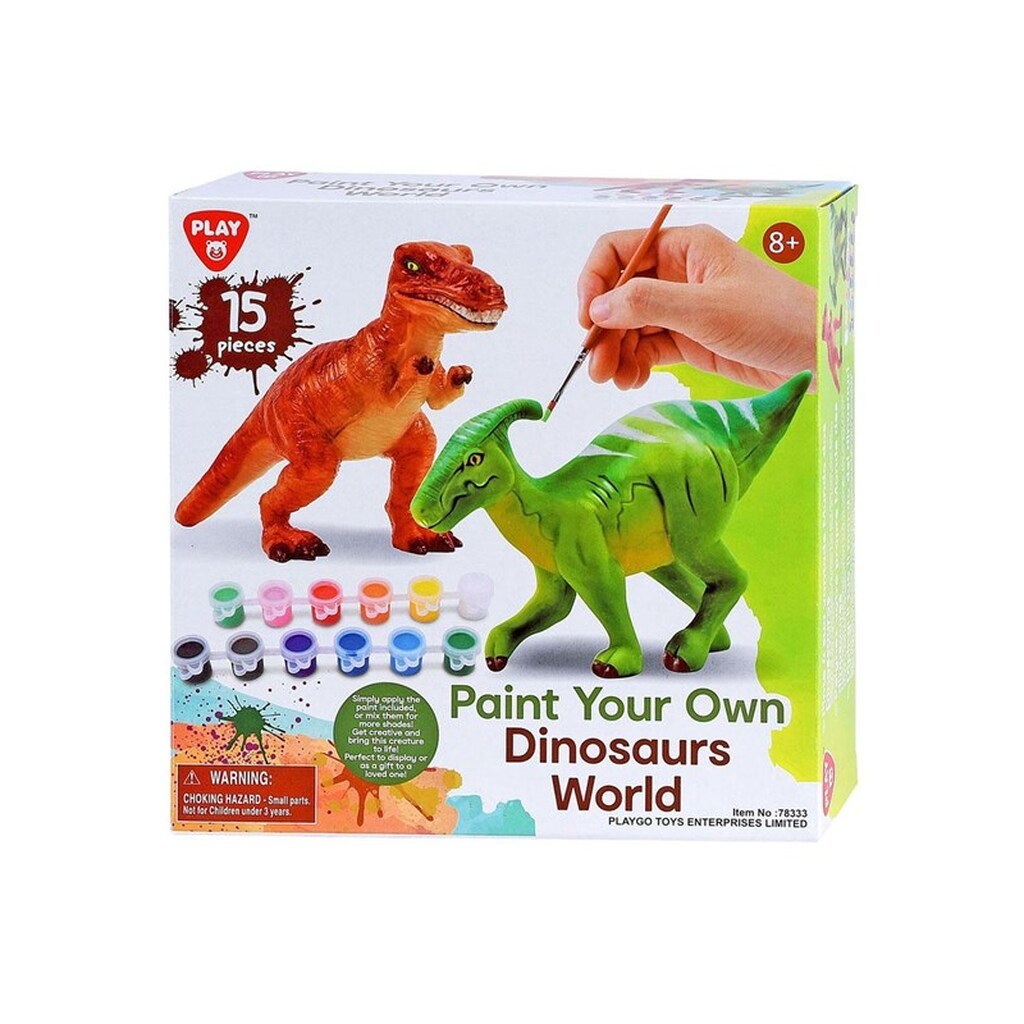 PLAY - Paint Your Own Dinosaurs 15pcs.