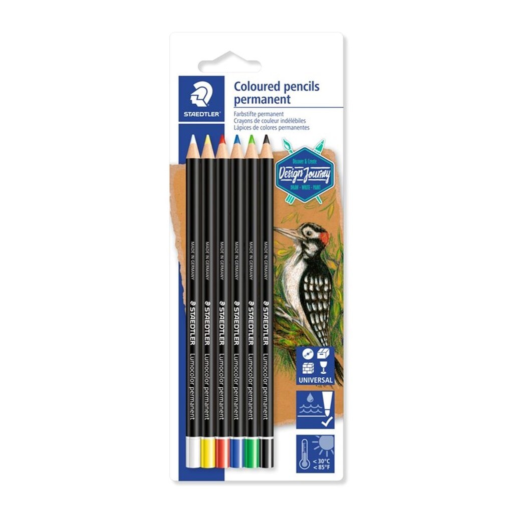 Staedtler Lumocolor Tørmarker ass. bk 100% PEFC