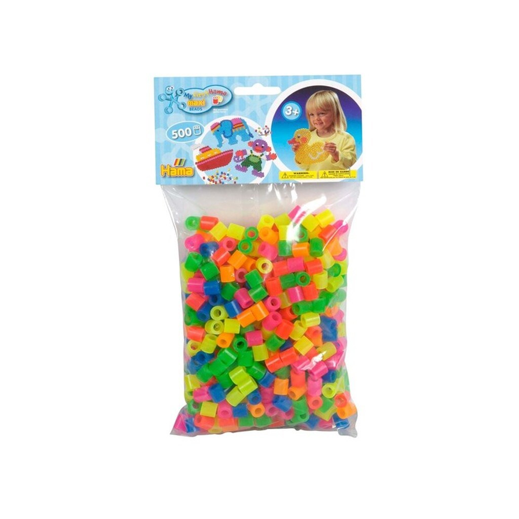 Hama Beads Mix Neon Maxi 500 pcs