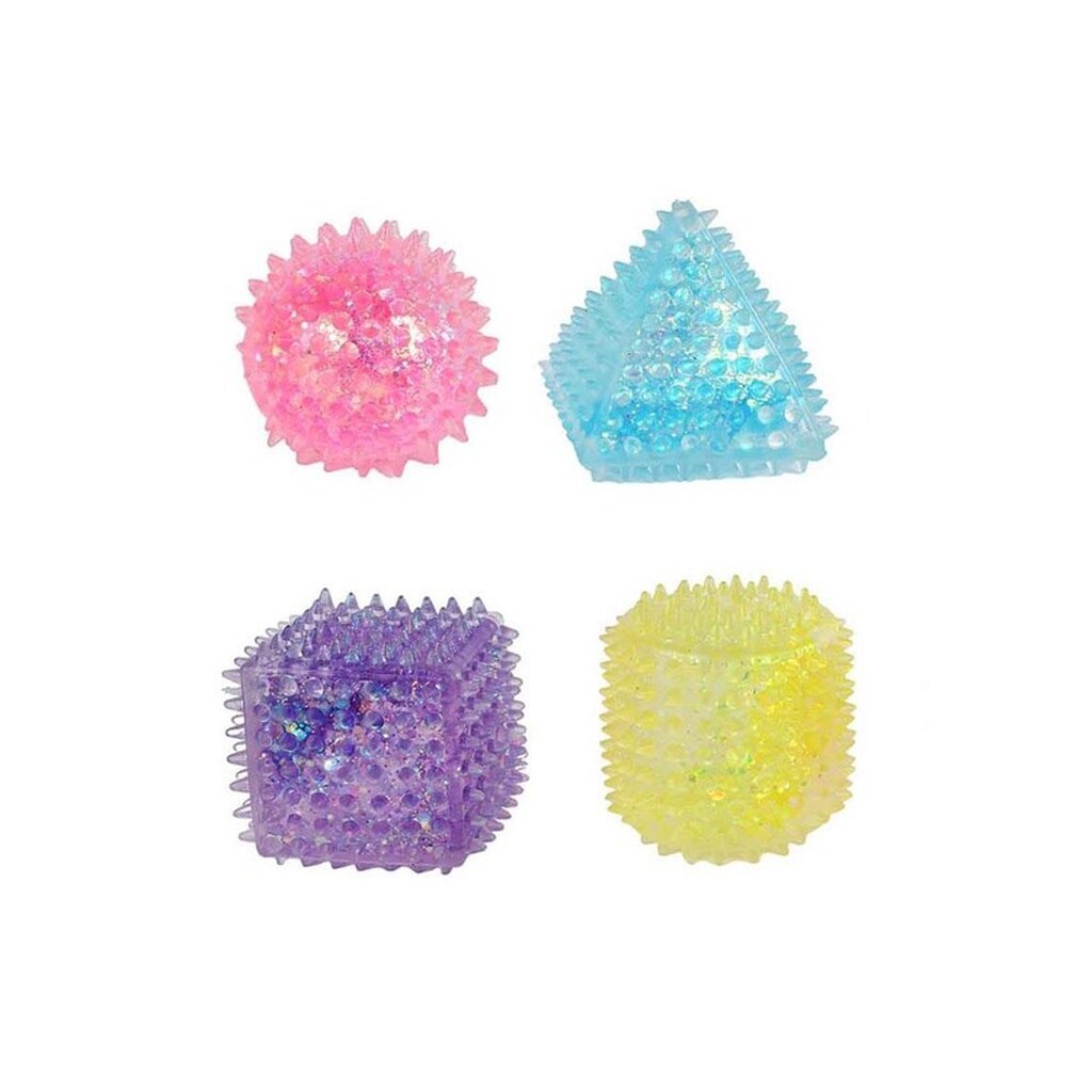Pocket Money Squeeze shapes 4cm 3pcs in net - assorted