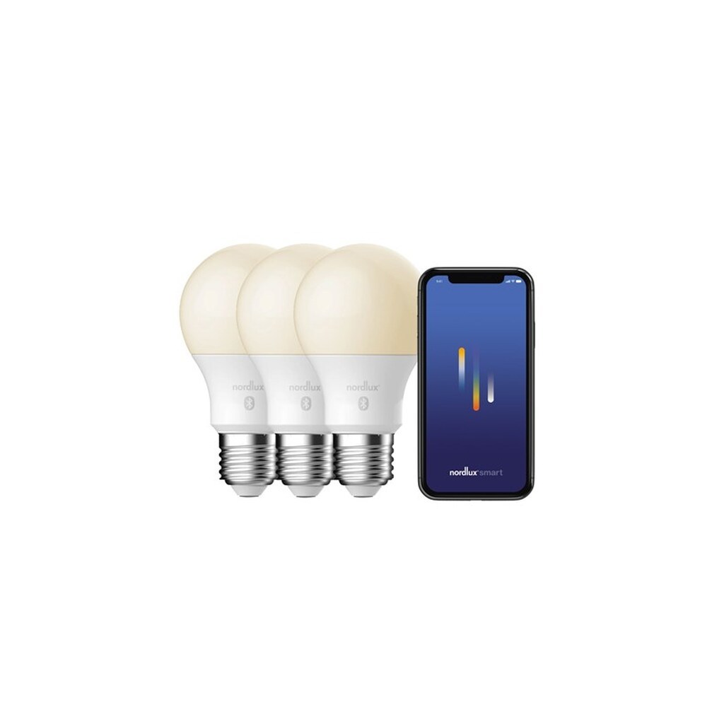 Nordlux Smart E27 Pære, 2200-6500K, Frostet - 3-pak