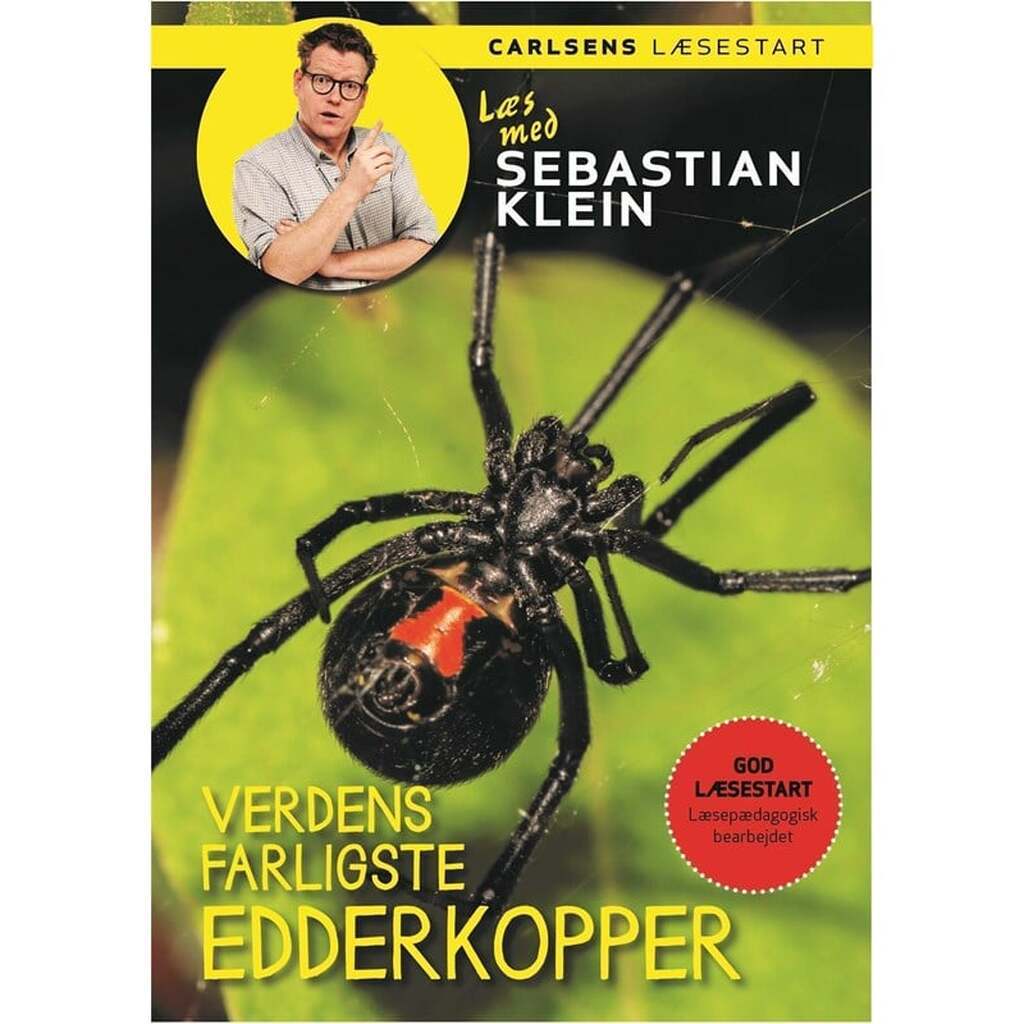 Læs med Sebastian Klein - Verdens farligste edderk - Børnebog - Hardcover